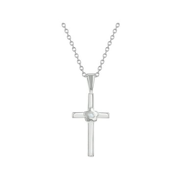 925 Sterling Silver CZ Princess Crown Pendant Necklace Charm Kids Girls 16" 925 Sterling Silver CZ Princess Crown Pendant Necklace Charm Kids Girls 16"